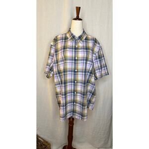Original Penguin Men’s Plaid Button Up Shirt 
Size XXL